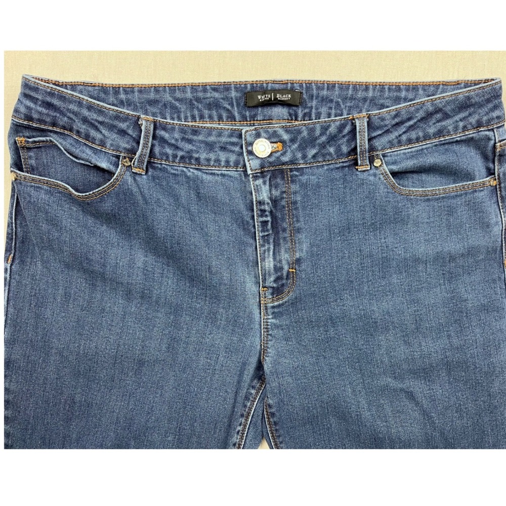 White House Black Market Skimmer Jeans Womens 12 Medium Wash Slim Leg